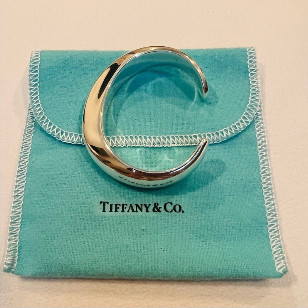 Tiffany & Co. Elsa Peretti Silver Swirl Cuff Bracelet